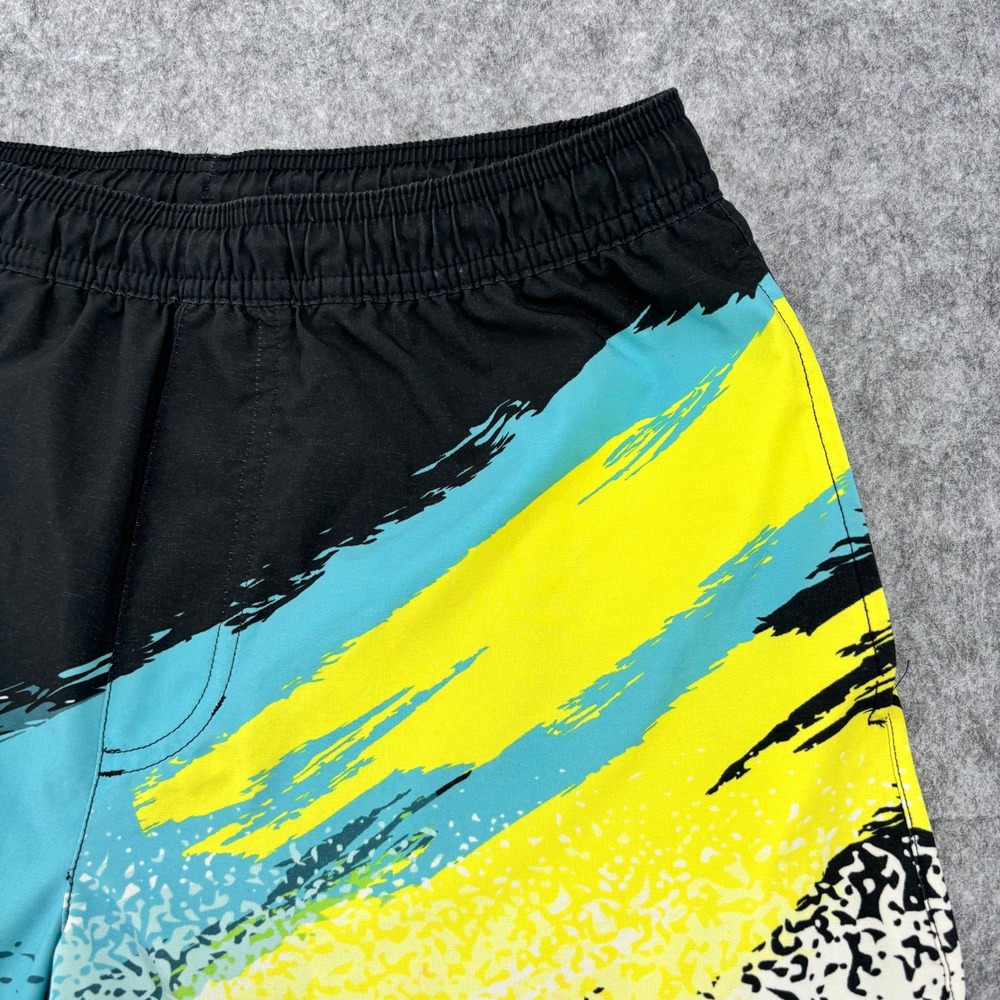 Chubbies Mens Swim Trunks Small 7 Inch Inseam Multicolor Brushstroke Black Teal - Picture 2 of 11
